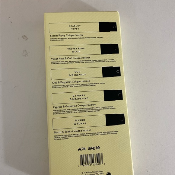 Jo Malone Cologne Intense Discovery Set, 1.5ml x5 Vials Assorted Collection New - Picture 4 of 6